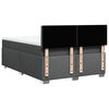 vidaXL Sommier &agrave; lattes de lit avec matelas Gris fonc&eacute; 160x200cm Tissu