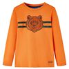T-shirt enfants manches longues orange foncé 92