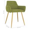 vidaXL Chaises &agrave; manger lot de 6 vert clair velours