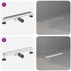 vidaXL 2 en 1 Drain de Douche Argent&eacute; 60 cm Acier Inox 304