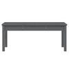 vidaXL Banc de jardin gris 109x44x45 cm bois massif de pin