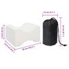 vidaXL Oreiller avec oreiller Blanc 26 x 21 x 15 cm Polyester