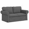 vidaXL Ensemble de Canap&eacute;s 2 pcs Gris fonc&eacute; 155 x 82 x 80 cm tissu