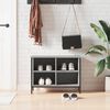 vidaXL Armoire &agrave; chaussures sonoma gris 69x35x50 cm bois d'ing&eacute;nierie