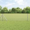 vidaXL Cl&ocirc;ture en fil soud&eacute; Argent 0.4 x 10 m