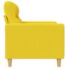 vidaXL Fauteuil Jaune clair 60 cm Tissu