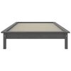 vidaXL Cadre de lit sans matelas gris 100x200 cm bois massif