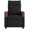 vidaXL Fauteuil inclinable Noir Tissu