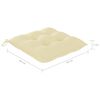 vidaXL Chaises de jardin empilables avec coussins lot de 4 Teck solide
