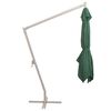 vidaXL Parasol suspendu avec poteau en aluminium 300x300 cm vert