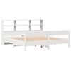 vidaXL Lit biblioth&egrave;que sans matelas blanc 180x200 cm bois pin massif