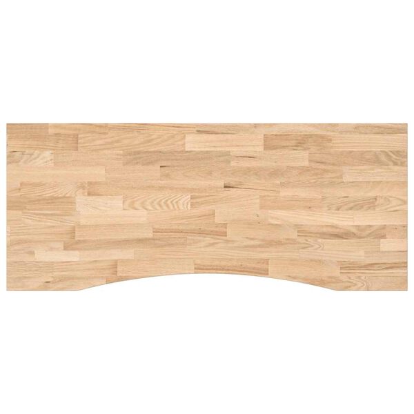 vidaXL Dessus de bureau non trait&eacute; bois massif de ch&ecirc;ne rectangulaire