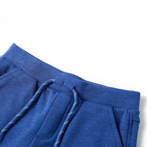 Short pour enfants &agrave; cordon de serrage m&eacute;lange bleu 104