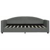 vidaXL Lit de repos sans matelas gris fonc&eacute; 90x190 cm tissu