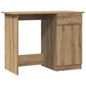 vidaXL Bureau ch&ecirc;ne artisanal 100x50x76 cm bois d'ing&eacute;nierie