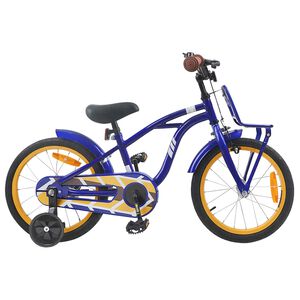 vidaXL V&eacute;lo pour Enfants 16 Pouces pour 4-6 ans Bleu fonc&eacute;
