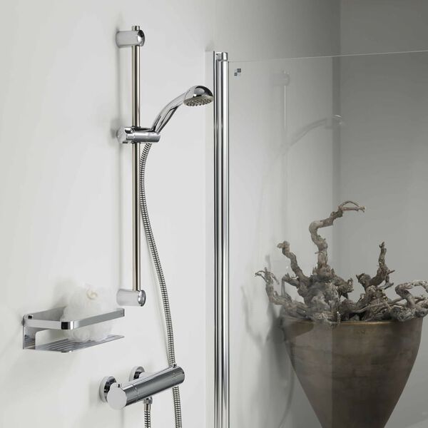 Tiger Ensemble de douche &agrave; &eacute;claboussures Como Chrom&eacute; 545130344