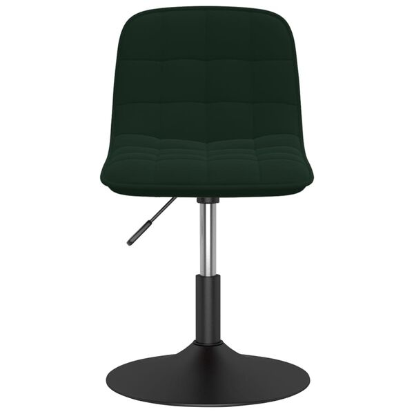 vidaXL Tabouret de bar Vert fonc&eacute; Velours