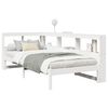 vidaXL Lit biblioth&egrave;que sans matelas blanc 90x190cm bois de pin massif
