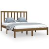vidaXL Cadre de lit sans matelas marron miel bois pin massif 150x200cm