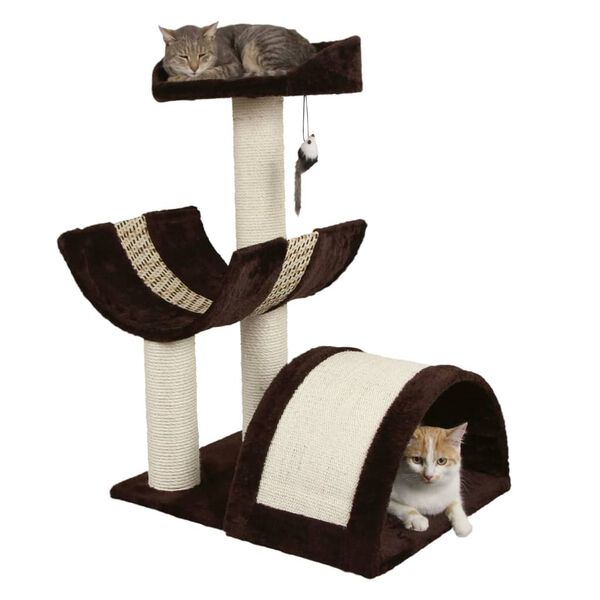 Kerbl Arbre &agrave; chat Safari 83 cm Marron fonc&eacute;
