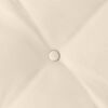 vidaXL Coussin de Dos Beige 80 x 50 cm Tissu en microfibre