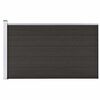 vidaXL Panneau de cl&ocirc;ture WPC 175x105 cm Noir