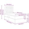vidaXL Lit avec rangement et matelas Vert fonc&eacute; 90 x 190 cm Velours