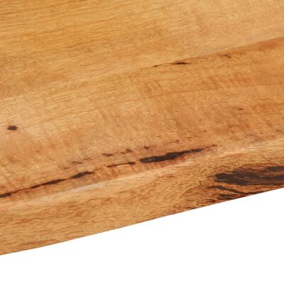 vidaXL Dessus de table 100x60x3,8 cm bord vivant bois massif manguier