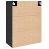 vidaXL Meuble mural Ch&ecirc;ne noir 69,5 x 34 x 90 cm Bois d'ing&eacute;nierie