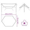 vidaXL B&acirc;che de camping marron 438x376x212 cm imperm&eacute;able