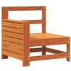 vidaXL Canap&eacute; de jardin accoudoir cire marron bois de pin massif
