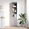 VidaXL Buffet sonoma gris 37,5x35x180 cm bois d'ing&eacute;nierie