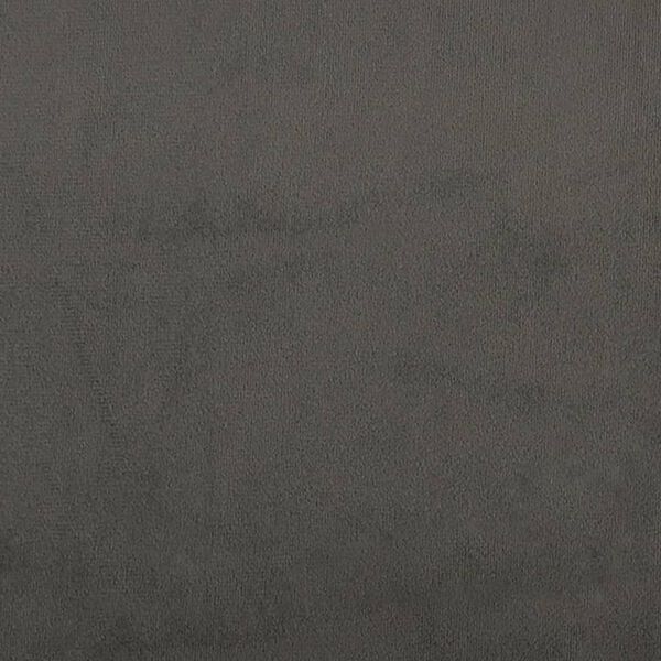 vidaXL Sommier &agrave; lattes de lit et matelas gris fonc&eacute; 120x190cm velours