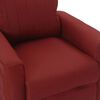 vidaXL Fauteuil de massage Rouge bordeaux Tissu