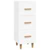 vidaXL Buffet blanc 34,5x34x90 cm bois d'ing&eacute;nierie