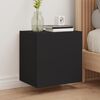 vidaXL Meubles TV muraux 2 pcs noir 40,5x30x40 cm bois d'ing&eacute;nierie