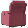 vidaXL Fauteuil inclinable &eacute;lectrique rouge bordeaux tissu