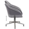 vidaXL Chaises pivotantes &agrave; manger lot de 2 gris clair tissu