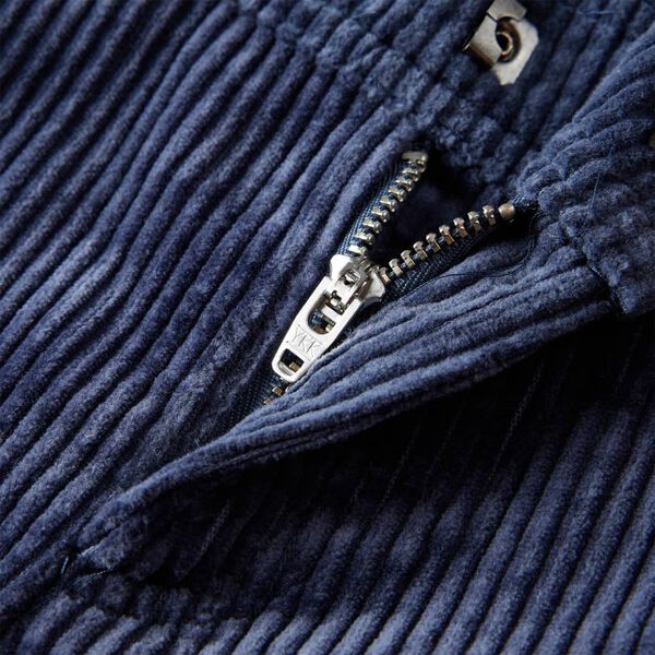 Pantalons pour enfants velours côtelé bleu marine 116