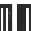 vidaXL Barri&egrave;re pour chien porte pliable 6 panneaux noir bois peuplier