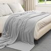 vidaXL Jet&eacute; Gris 240 x 270 cm Toison