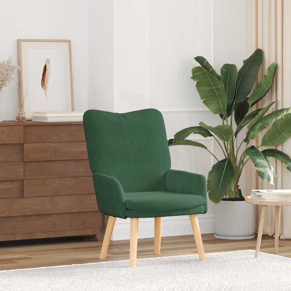 vidaXL fauteuil Vert Jungle 63 x 67 x 94 cm tissu
