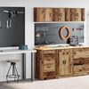 vidaXL Armoires de garage 2 pcs vieux bois bois d'ing&eacute;nierie