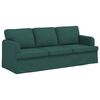 vidaXL Canap&eacute; 2 pcs Vert fonc&eacute; 144 x 80 x 85 cm tissu