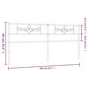 vidaXL T&ecirc;te de lit m&eacute;tal noir 200 cm