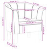 vidaXL Fauteuil rouge similicuir