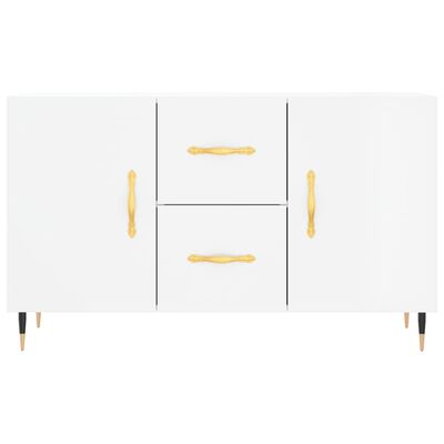 vidaXL Buffet blanc brillant 100x36x60 cm bois d'ingénierie