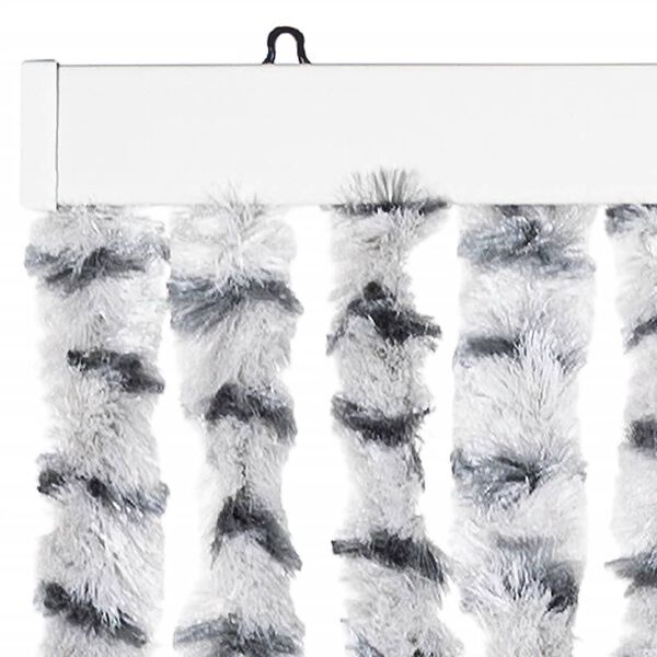vidaXL Moustiquaire Gris clair et gris fonc&eacute; 56x185 cm Chenille