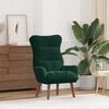 vidaXL fauteuil Vert fonc&eacute; 69 x 74 x 93 cm Velours